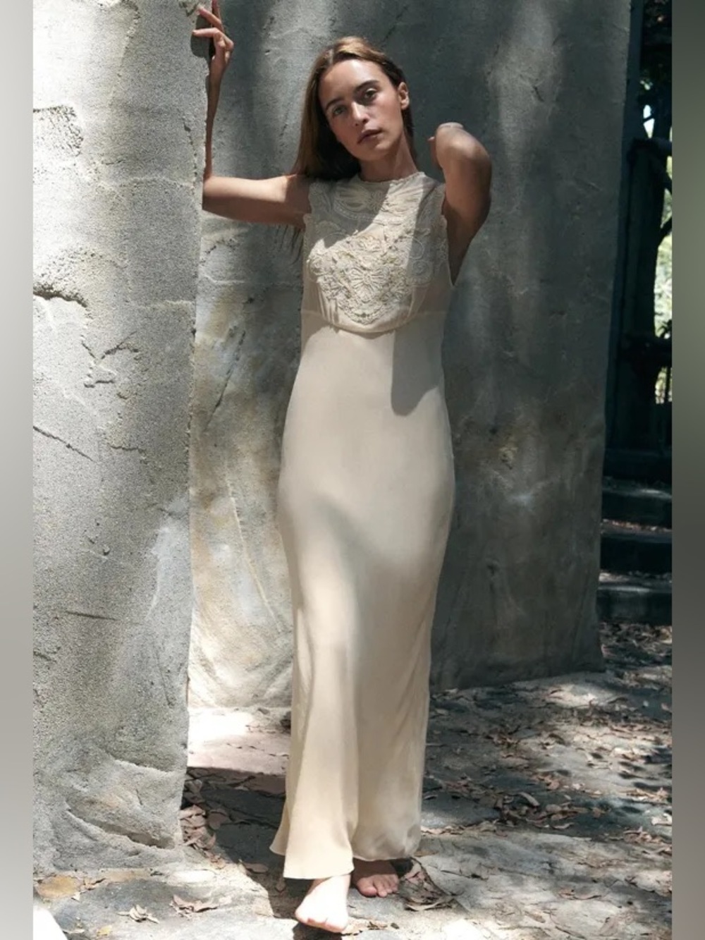 ZARA LIMITED EDITION EMBROIDERED BEADED MAXI DRESS. XS NWT